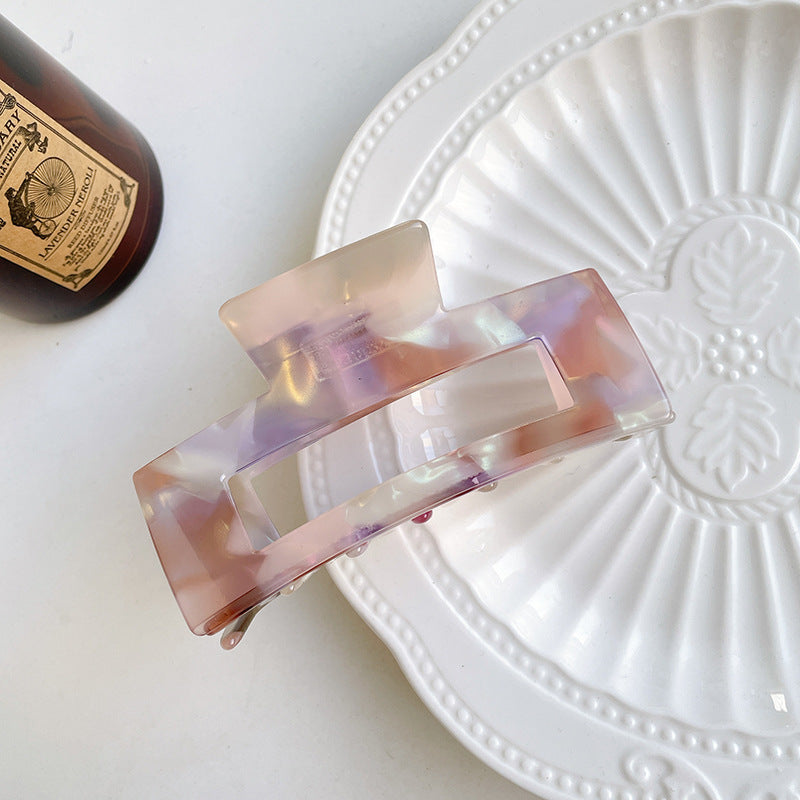 Acetate Claw Clip Large Square Tortoise Hair Clip