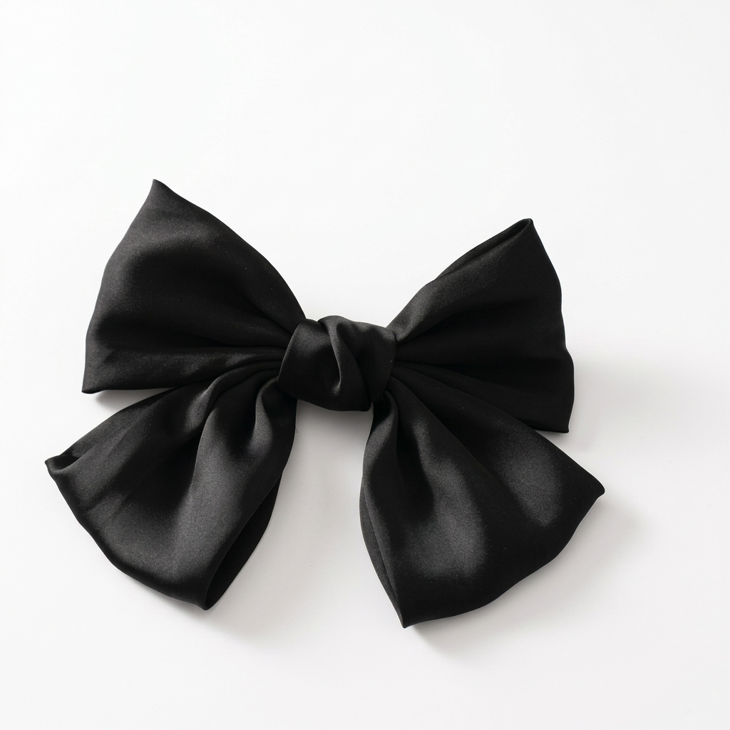 Oversized Satin Bow Hair Clip
