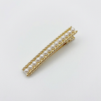 Pearl and Rhinestone Spring Hair Clip