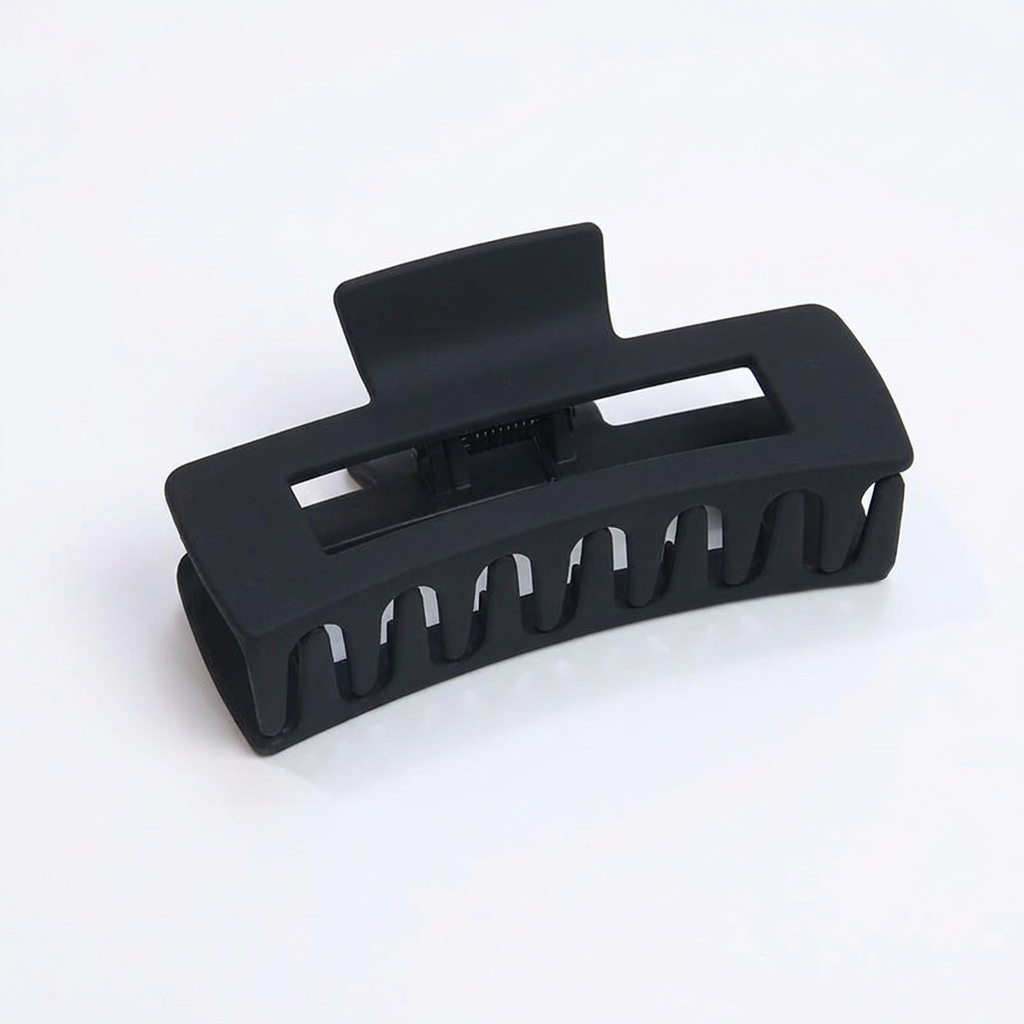 Frosted Square Claw Clip Minimalist 10.5cm