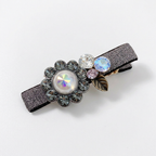 Rhinestone Flower Duckbill Clip for Bangs