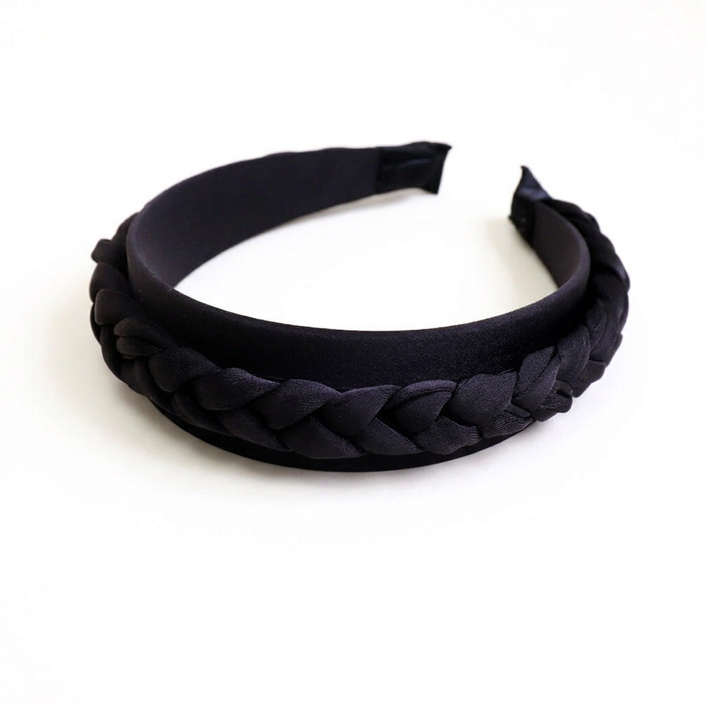 Braided Fabric Headband, Wide Plaited Hair Band