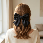 Oversized Satin Bow Hair Clip