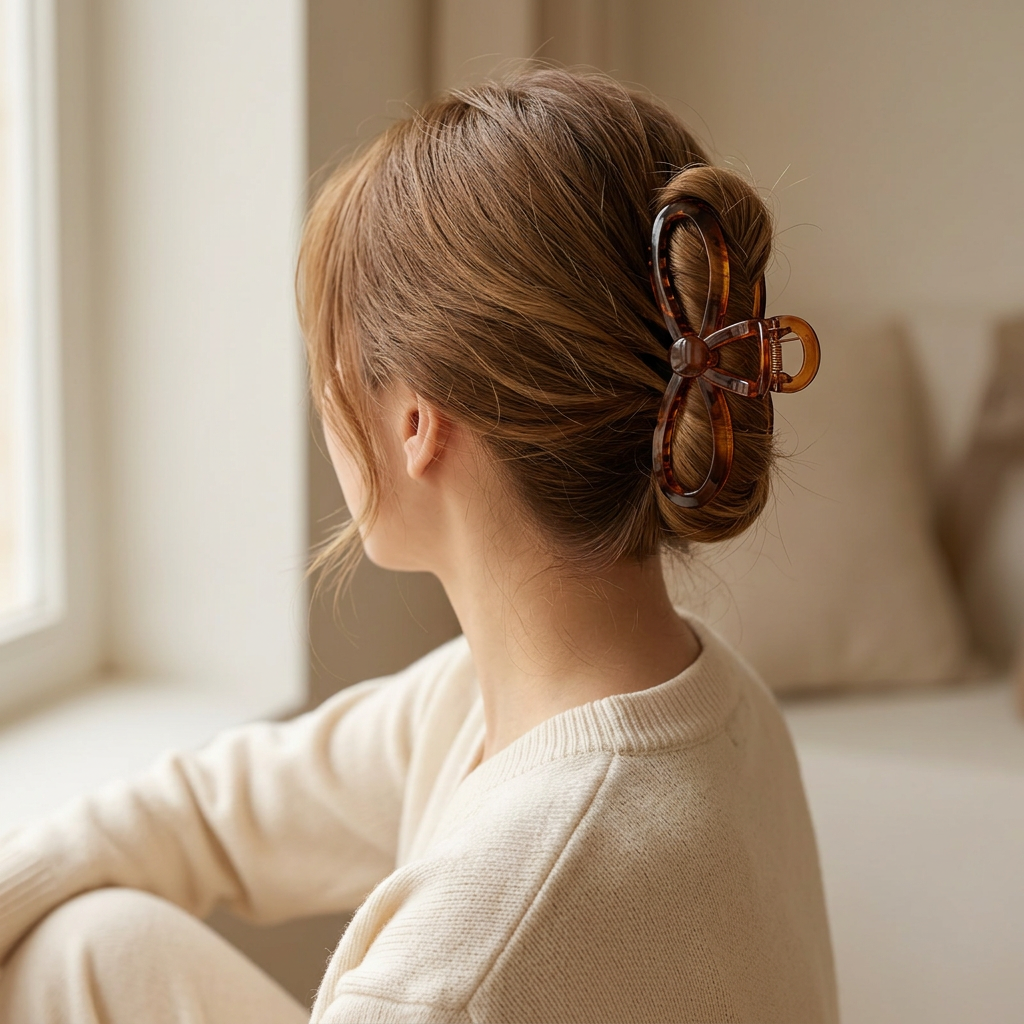 Large Cross Claw Clip Minimalist Hair Clip