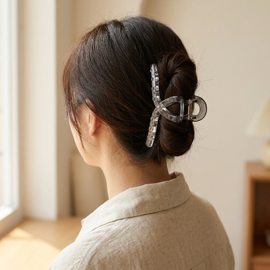 Large Clear Claw Clip 13cm for Thick Hair