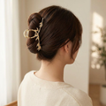 Bamboo Knot Metal Claw Clip 12.5cm