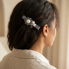 Rhinestone Flower Duckbill Clip for Bangs